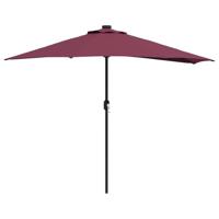 Tuinparasol Bordeauxrood 294 x 150 x 224 cm Stof - thumbnail