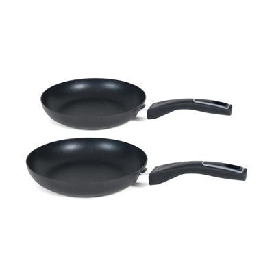 Koekenpannen set 2 stuks aluminium pannen 18 cm en 24 cm - Koekenpannen Koekenpannen set 2 stuks aluminium pannen 18 cm en 24 cm - Koekenpannen