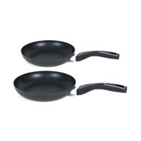 Koekenpannen set 2 stuks aluminium pannen 18 cm en 24 cm - Koekenpannen - thumbnail