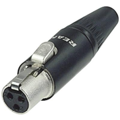 Rean AV RT3FC-B Miniatuur-XLR-connector Bus, recht Aantal polen: 3 Zwart 1 stuk(s) Rean AV RT3FC-B Miniatuur-XLR-connector Bus, recht Aantal polen: 3 Zwart 1 stuk(s)