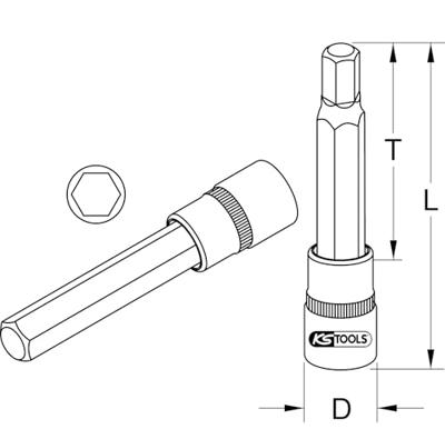 KS Tools 9111562 911.1562 Verwisselbare kop