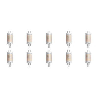 LED Lamp 10 Pack - Aigi - R7S Fitting - 7W - Warm Wit 3000K