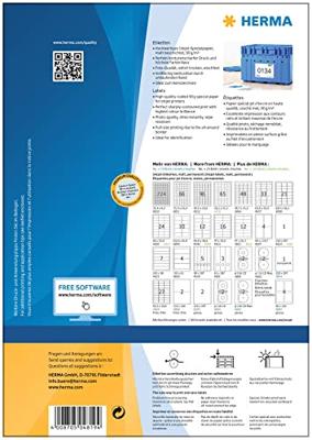 Etiket herma 4824 210x297mm wit 25st Etiket herma 4824 210x297mm wit 25st