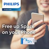 Usb stick 3.2 philips click usb-c 512gb blauw - thumbnail