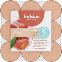 Bolsius geurtheelicht true scents peach 18 stuks - thumbnail