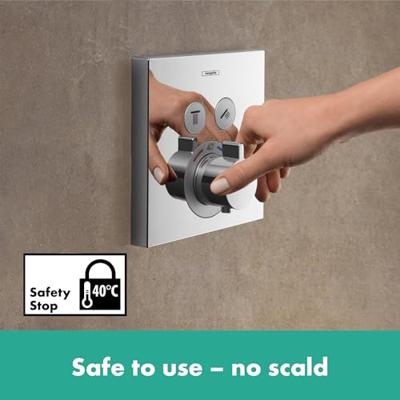 Thermostaat Afbouwdeel ShowerSelect HansGrohe Voor 2 Functies Chroom - thumbnail