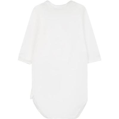 Set van 2 rompers met lange mouwen PETIT BATEAU wit Set van 2 rompers met lange mouwen PETIT BATEAU wit