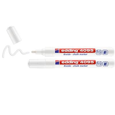 Quantore Krijtstift edding wit, 2st.