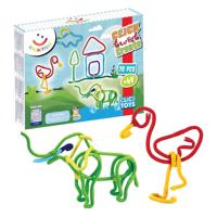 Spaghetteez 3D Art Flexibele Bouwstaafjes, 70dlg. - thumbnail