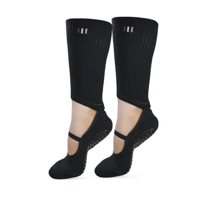 BAHE STUDIO GRIPPY BARRE SOCKS ANTHRACITE