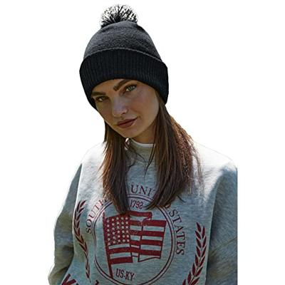 Beechfield CB450R Recycled Snowstar® Beanie - Black/White - One Size