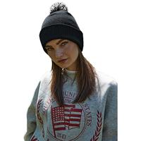 Beechfield CB450R Recycled Snowstar® Beanie - Black/White - One Size - thumbnail