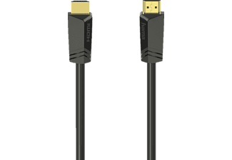 Hama high speed hdmi kabel verguld 4k met ethernet 7.5 m zwart