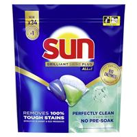 Sun Brilliant Shine Plus all-in-1 vaatwascapsules 34 stuks - thumbnail