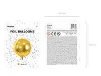 Folie Ballon Bal Metallic Goud 40cm - thumbnail