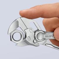 Knipex Sleuteltang XS | 100 mm Lengte | Tang en Schroefsleutel in Eén | Ruwe Oppervlakken | Rood - 86 04 100 BK - thumbnail