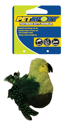 Petsport Feathered Kitty Wobbler Groen
