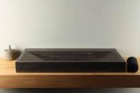 Natuurstenen wasbak Hardsteen Rechthoek 100x45 cm Zonder Kraangat | BE-003zk - thumbnail