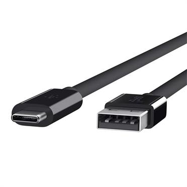 Belkin USB 3.1 USB-C-naar-USB-A-kabel, 0,9 m (USB-IF-gecertificeerd, 10 Gbps, Ultra HD 4k), zwart