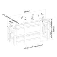 Newstar LED-VW2000BLACK videowall steun - thumbnail