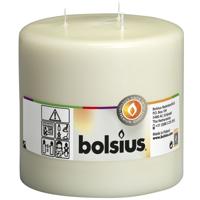 Bolsius stompkaars mammoet 15x15 cm ivoor - thumbnail
