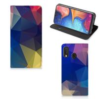 Samsung Galaxy A20e Stand Case Polygon Dark - thumbnail