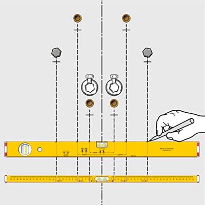 Waterpas magn.instal.80m 100cm