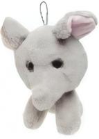 LG Imports knuffelolifant junior 20 cm pluche grijs - thumbnail