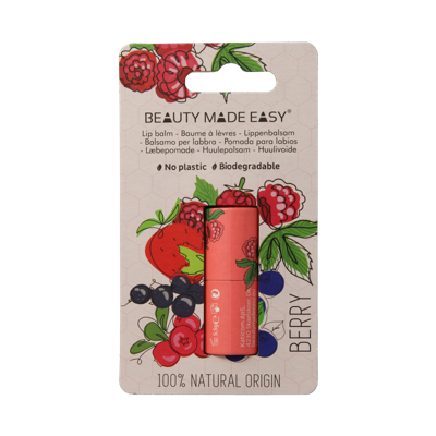 Beauty Made Easy Papertube lipbalm berry 5.5 Gram