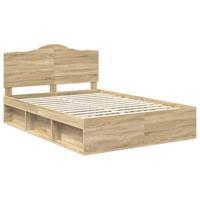 Bedframe met hoofdeinde Sonoma 140 x 190 cm Massief grenenhout - thumbnail