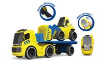 Tooko Trailer RC Truck met RC Bulldozer + Geluid - thumbnail