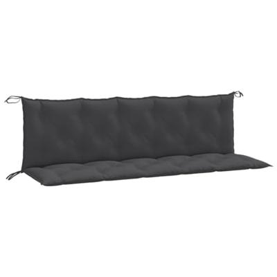 Tuinbankkussens 2 st 180x50x7 cm stof gemleerd antracietkleur Tuinbankkussens 2 st 180x50x7 cm stof gemleerd antracietkleur
