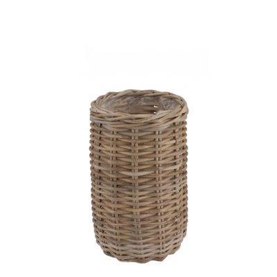 Rattan Kuboo ketel hoog naturel 25x43cm