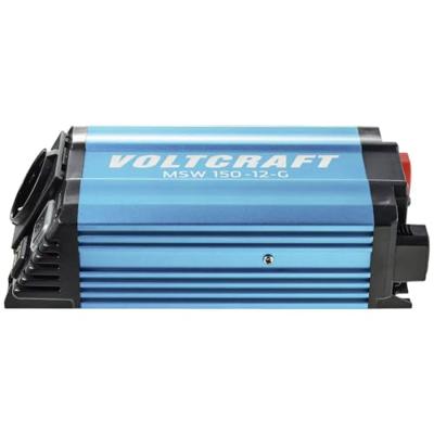 VOLTCRAFT MSW 150-12-G Omvormer 150 W 12 V/DC - 230 V/AC Gemodificeerde sinusvorm VOLTCRAFT MSW 150-12-G Omvormer 150 W 12 V/DC - 230 V/AC Gemodificeerde sinusvorm