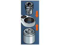 Bahco set ratelsl verbindgingsstuk 4 | 1RMA/S4 - thumbnail