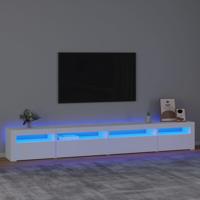 Tv-meubel met LED-verlichting 270x35x40 cm wit - thumbnail