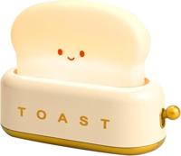 Oplaadbaar nachtlampje Toast geel - thumbnail