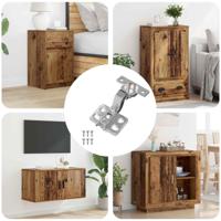 VidaXL Scharnier 12 pcs nikkel 85 x 52,5 x 9,5 mm ijzer - thumbnail