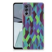 Motorola Moto G62 5G | TPU Hoesje | Abstract Green Blue - thumbnail