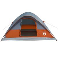 VidaXL Koepeltent 6-persoons waterdicht oranje - thumbnail