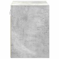 Garagewandkasten 2 st bewerkt hout betongrijs - thumbnail