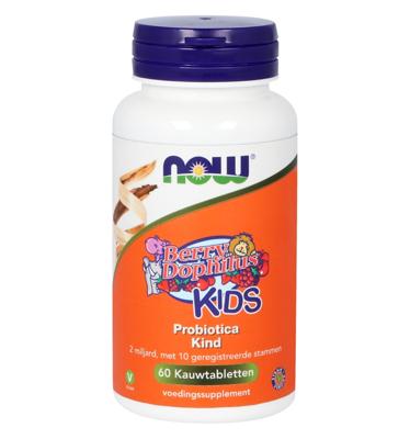 NOW BerryDophilus Kids Biotica Kauwtabletten