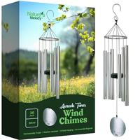 Nature's Melody Windgong Aureole Tunes Zilver 91 cm - thumbnail