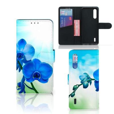 Xiaomi Mi 9 Lite Hoesje Orchidee Blauw - Cadeau voor je Moeder Xiaomi Mi 9 Lite Hoesje Orchidee Blauw - Cadeau voor je Moeder