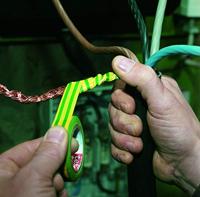 tesa 56192-00014-22 Isolatietape Groen, Geel (l x b) 10 m x 15 mm 1 stuk(s) - thumbnail