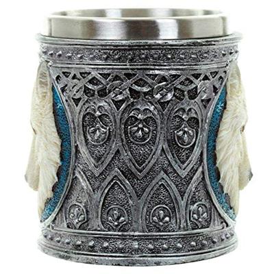 Decoratieve Witte Wolf Drinkbeker