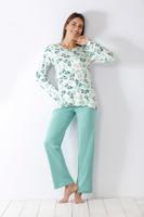 Warme bladeren dames pyjama Hajo - thumbnail