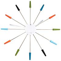 NeXtime NE-2610VI Wandklok 58cm Retro RVS Stil Uurwerk - thumbnail