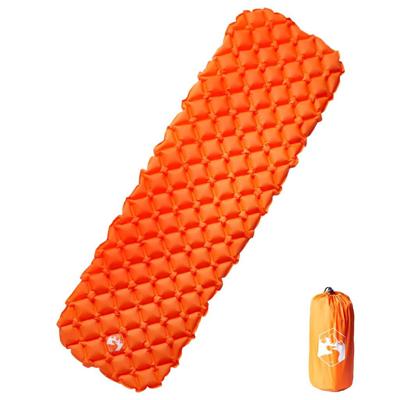 VidaXL Kampeermatras opblaasbaar 190x58x6 cm 1-persoons oranje VidaXL Kampeermatras opblaasbaar 190x58x6 cm 1-persoons oranje