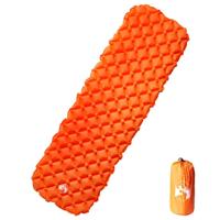 VidaXL Kampeermatras opblaasbaar 190x58x6 cm 1-persoons oranje - thumbnail